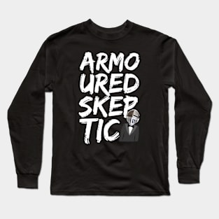 Armoured Skeptic Graphiti (White) Long Sleeve T-Shirt